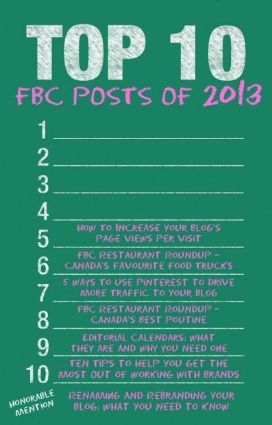 The FBC Top Ten of 2013 | www.foodbloggersofcanada.com
