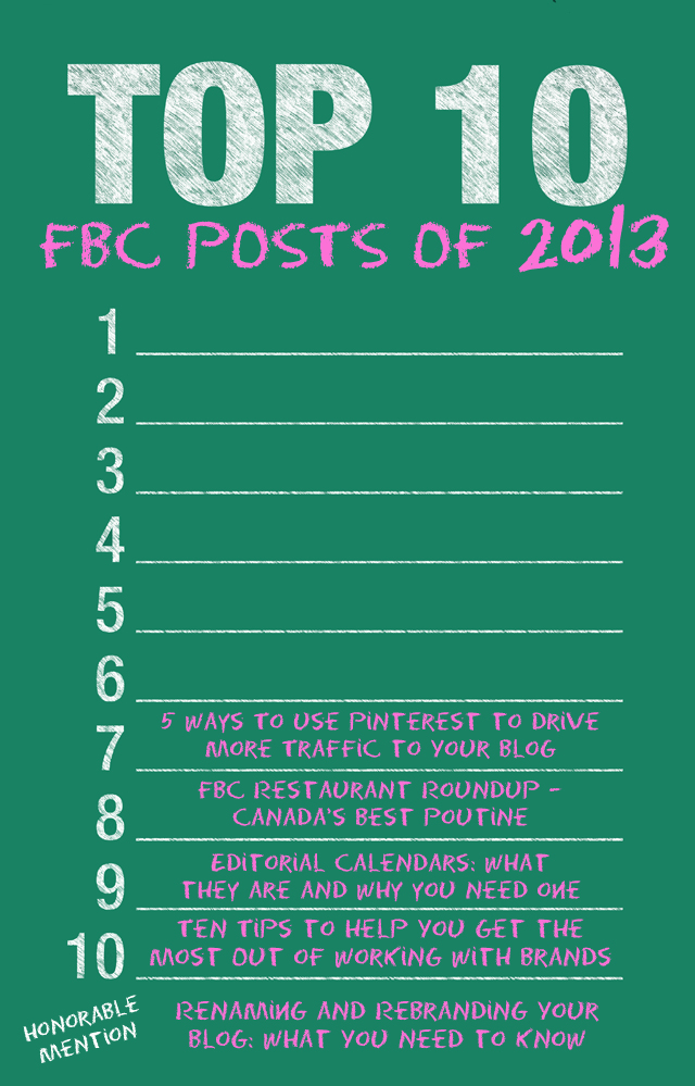 Top 10 FBC Posts of 2013 | www.foodbloggersofcanada.com