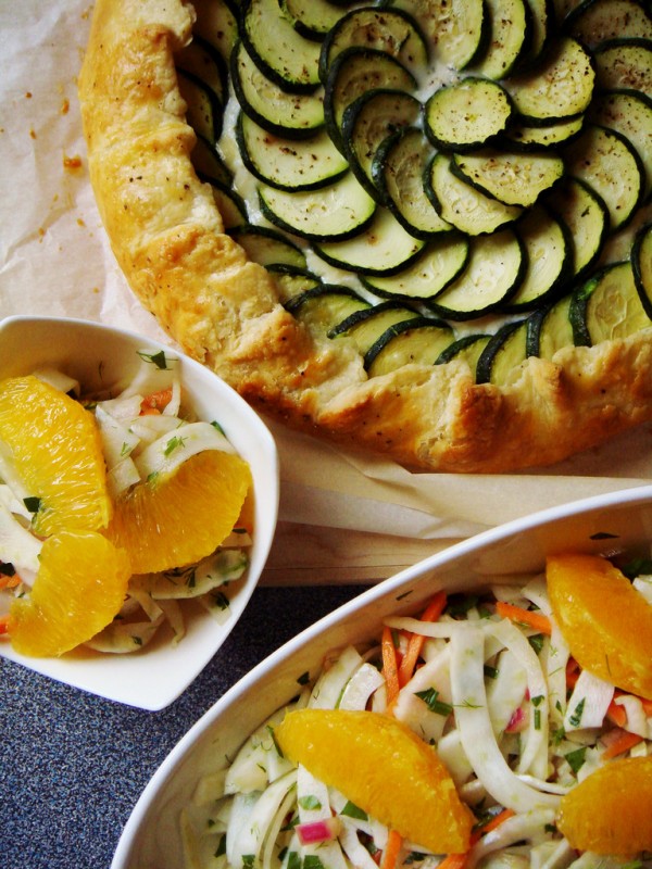 Zucchini Ricotta Galette by Candy from Desserts by Candy as seen in the FBC Flickr Food Photography group