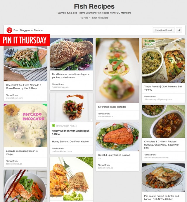Pin It Thursday: Fish Recipes | Food Bloggers of Canada