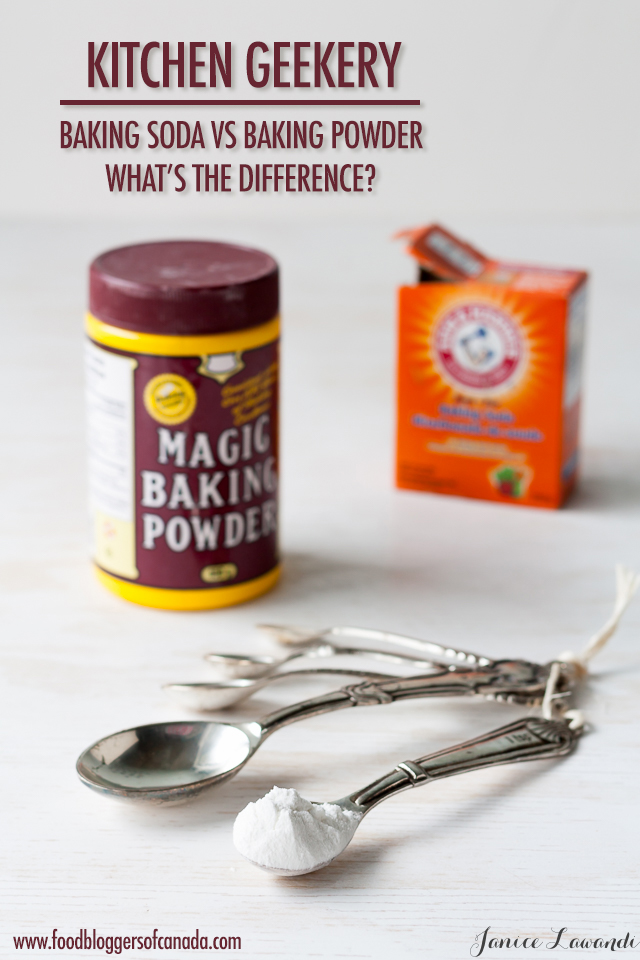 Kitchen Geekery: Baking Soda VS Baking Powder | Food Bloggers of Canada