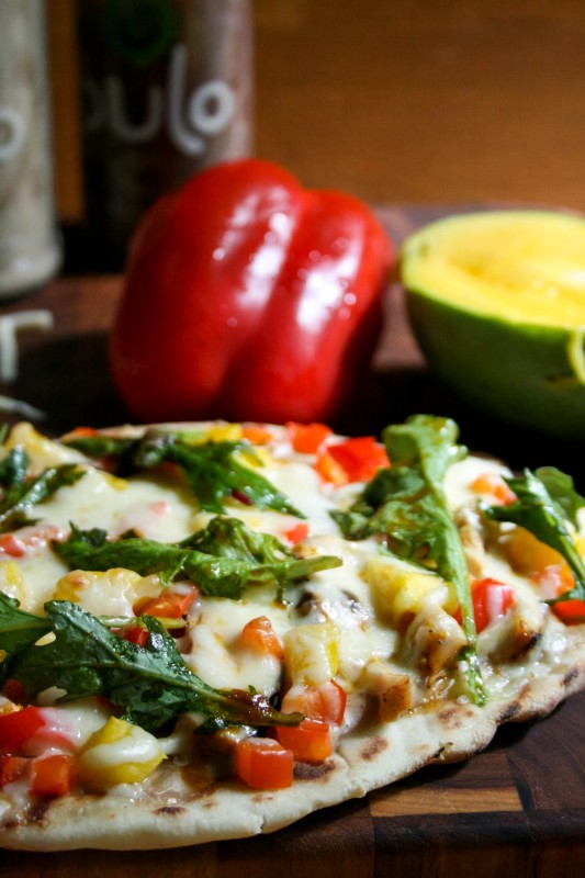 Chicken and Mango Flatbread by Megan from Food and Whine