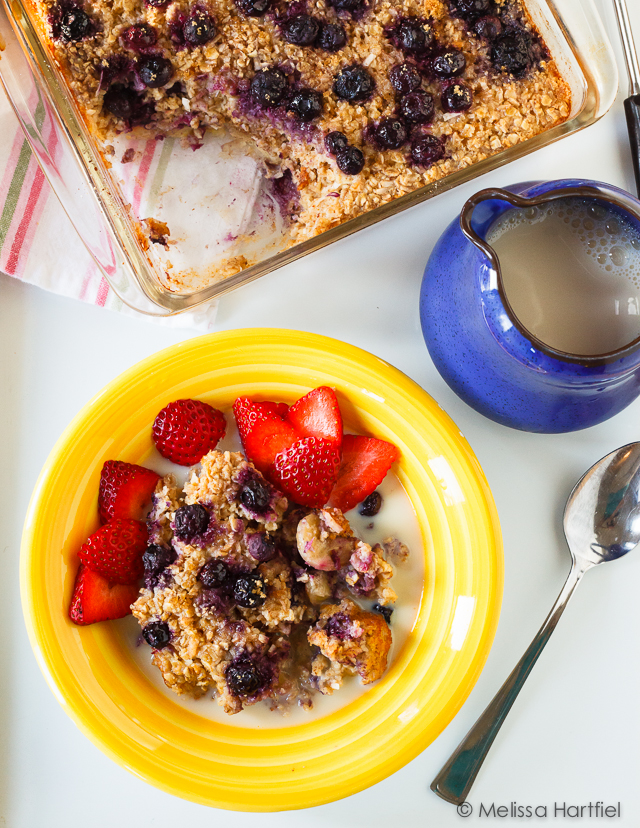 Baked Fruity Oatmeal - Whitewater Cooks | Food Bloggers of Canada
