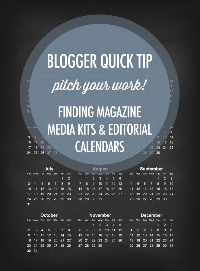 Blogger Quick Tip: Finding Magazine Editorial Calendars and Media Kits Online | Food bloggers of Canada