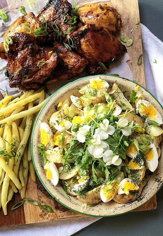 20 Minute Chicken Thighs and New Potato Salad | Food Bloggers of Canada