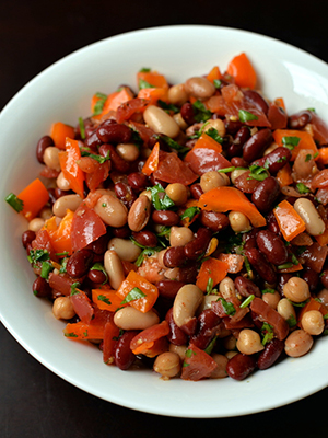 Southwestern Mixed Bean Salad with Chili Lime Dressing | The Taste Space
