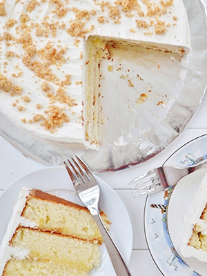 Deconstructed Lime Meringue Pie Cake | Chocolate and Connie