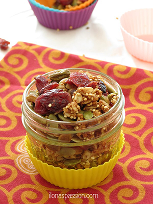 Pistachio, Quinoa and Cranberry Granola | Ilona's Passion