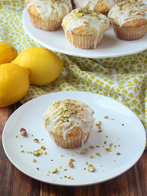 Lemon Pistachio Muffins | The Busy Baker