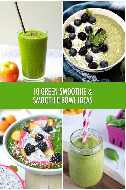 10 Green Smoothie & Smoothie Bowl Ideas | Food Bloggers of Canada