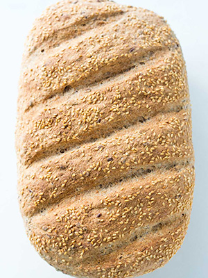 Easy Whole Grain Spelt Bread with Flax & Sesame | Leelalicious