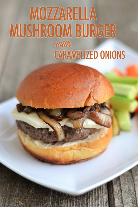 Mozzarella Mushroom Burger | Food Bloggers of Canada