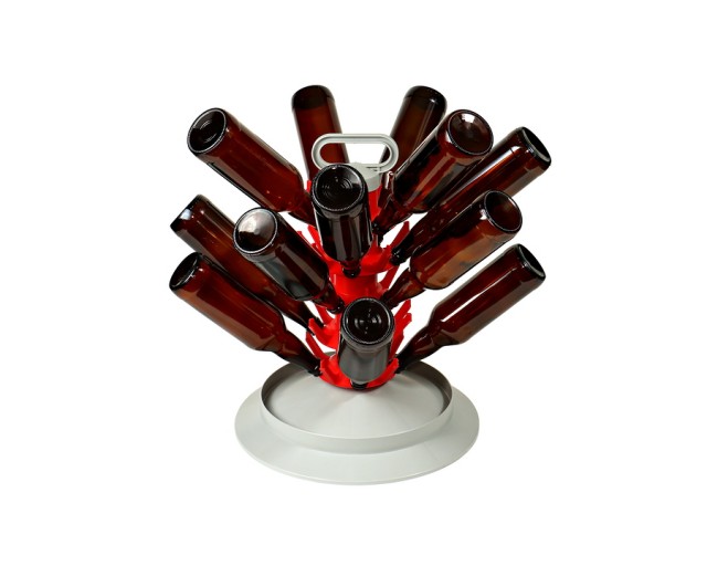 Beer Bottle Tree With Bottles On White Background