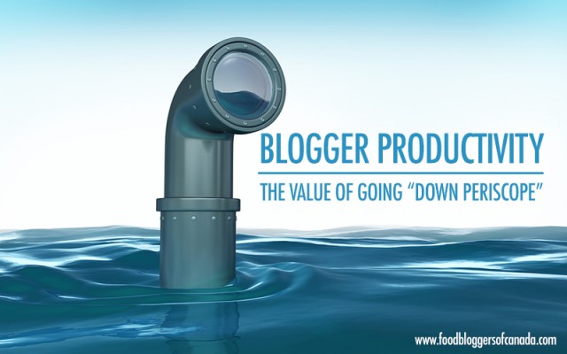Blogger Productivity: The Value of Going Down Periscope | Food Bloggers of Canada