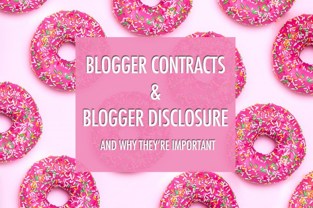 Blogger Contracts & Disclosure | Food bloggers of Canada