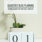 Quarterly Blog Planning With Printable Template | Food Bloggers of Canada