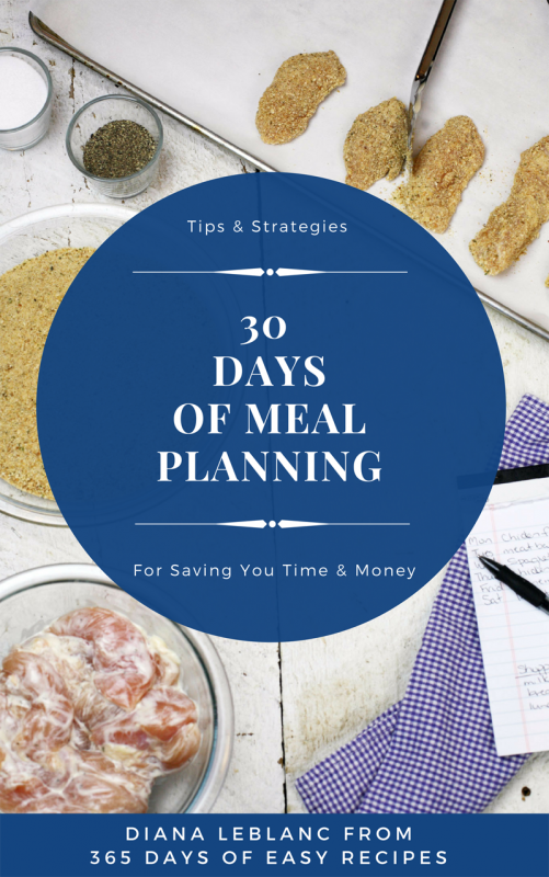 30 Days of Meal Planning | Diana Leblanc