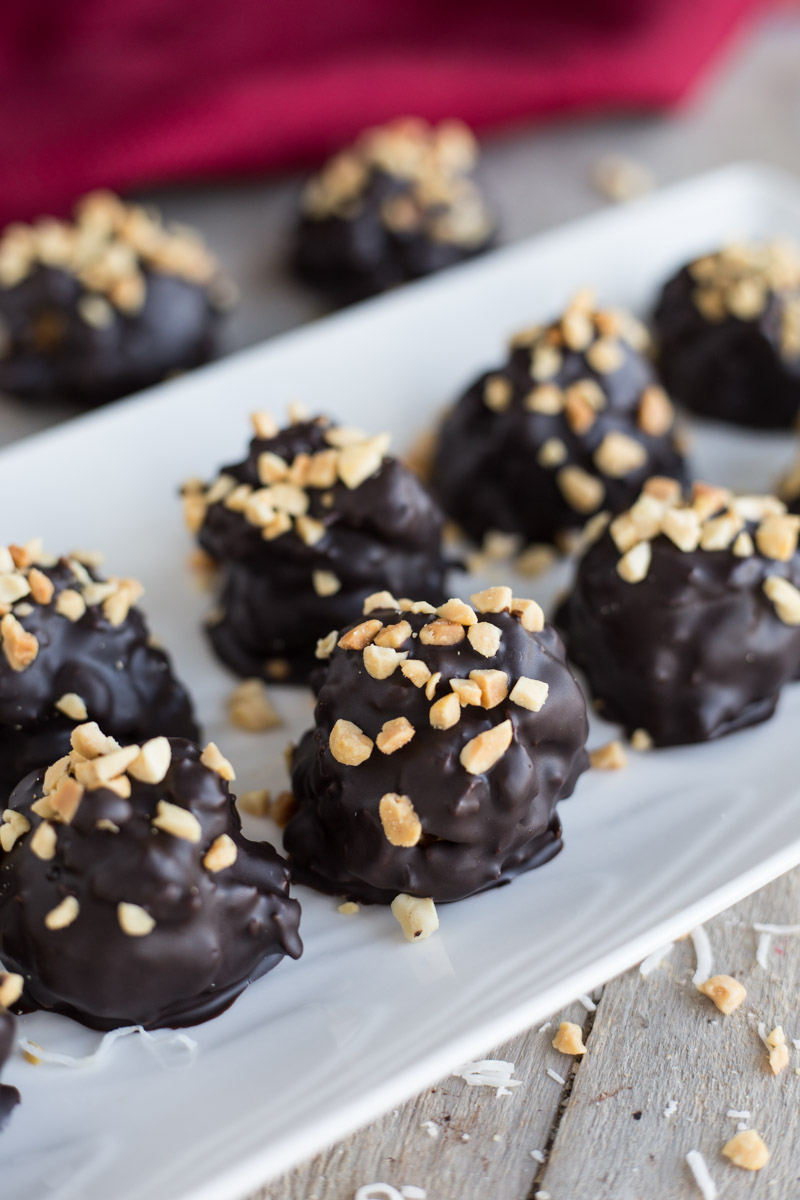 Dark Chocolate Peanut Butter Mounds