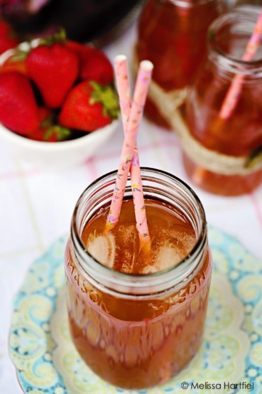 Strawberry Chocolate Iced Tea