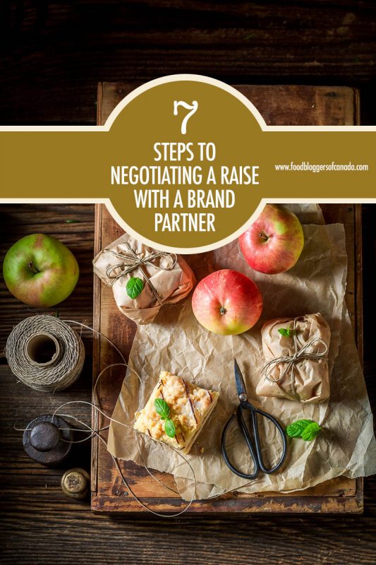 7 Steps to Negotiating a Raise With A Brand Partner | Food Bloggers of Canada