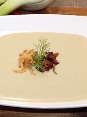 Cream of Fennel and Gruyere Soup With Sherry