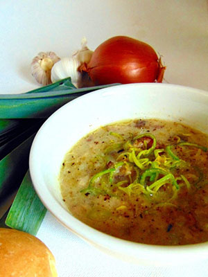 Bacon Leek and Potato Soup