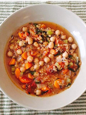 Chickpea Quinoa Soup
