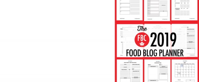 2019 Food Blog Planner