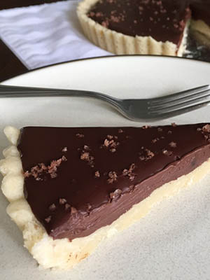 Salted Dark Chocolate Tart