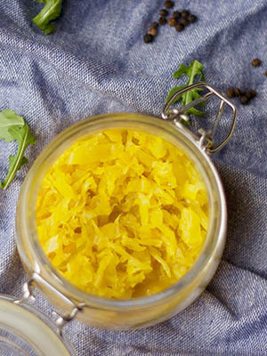 Pineapple Turmeric Ginger Sauerkraut