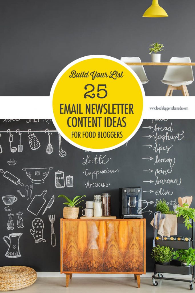 25 Email Newsletter Content Ideas for Food Bloggers Food Bloggers of