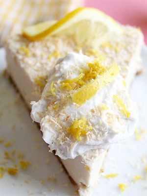 Vegan Lemon Coconut Cheesecake | Insightful Bite