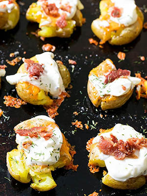 Loaded Smashed Potatoes | Love In My Oven