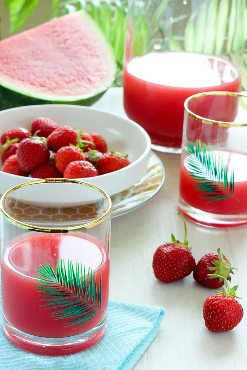 Strawberry Watermelon Punch | Delicious on a Dime