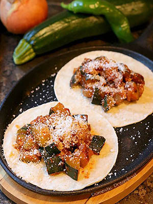 Spicy Zucchini Tacos | Domestic Dreamboat