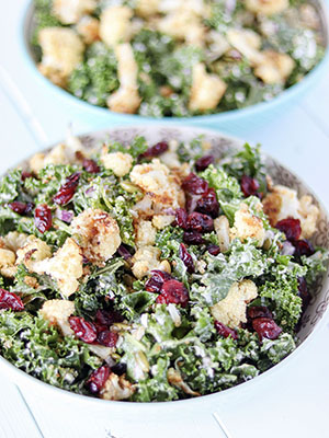 Kale Cauliflower Caesar Salad | Whipped It Up