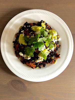 Sheet Pan Chili Roasted Butternut Squash and Beans | Nourished by Caitlin Iles