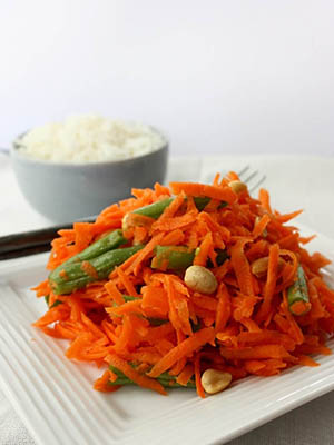 Spicy Carrot Salad | Pickles and Potstickers