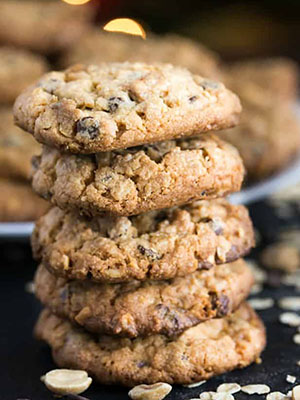 Peanut Butter & Oatmeal Chocolate Chip Cookies | Simply Stacie