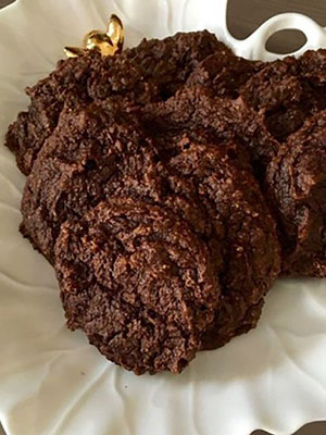 Chewy Double Chocolate Avocado Fudge Cookie | Nourished by Caitlin Iles