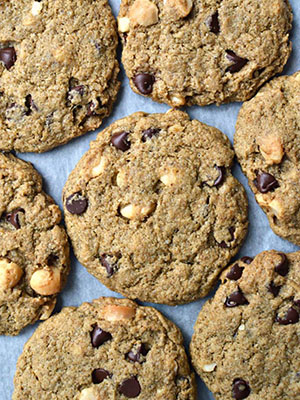 Gluten Free Vegan Macadamia Nut Cookies