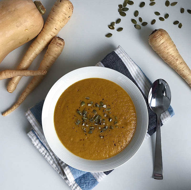 Squash and Parsnip Soup | Michele Rousseau