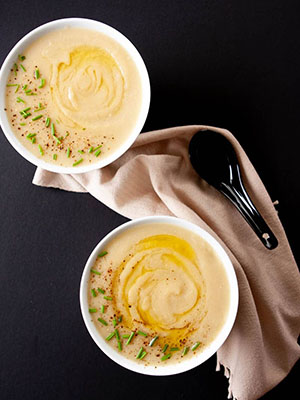 Cauliflower Leek Soup | Melissa Torio