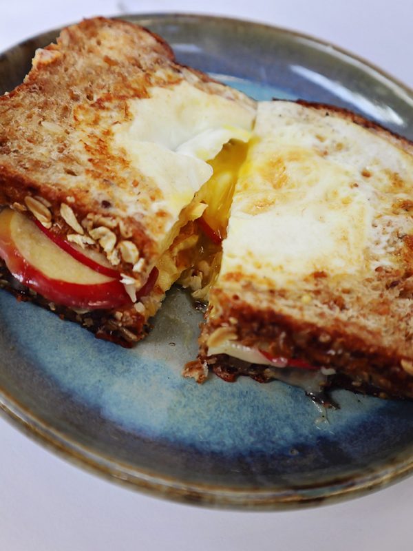 Toad in the Hole Grilled Cheese Sandwich | Food Bloggers of Canada