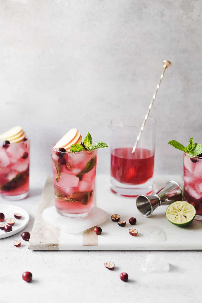 Cranberry Apple Mojito | Teak and Thyme