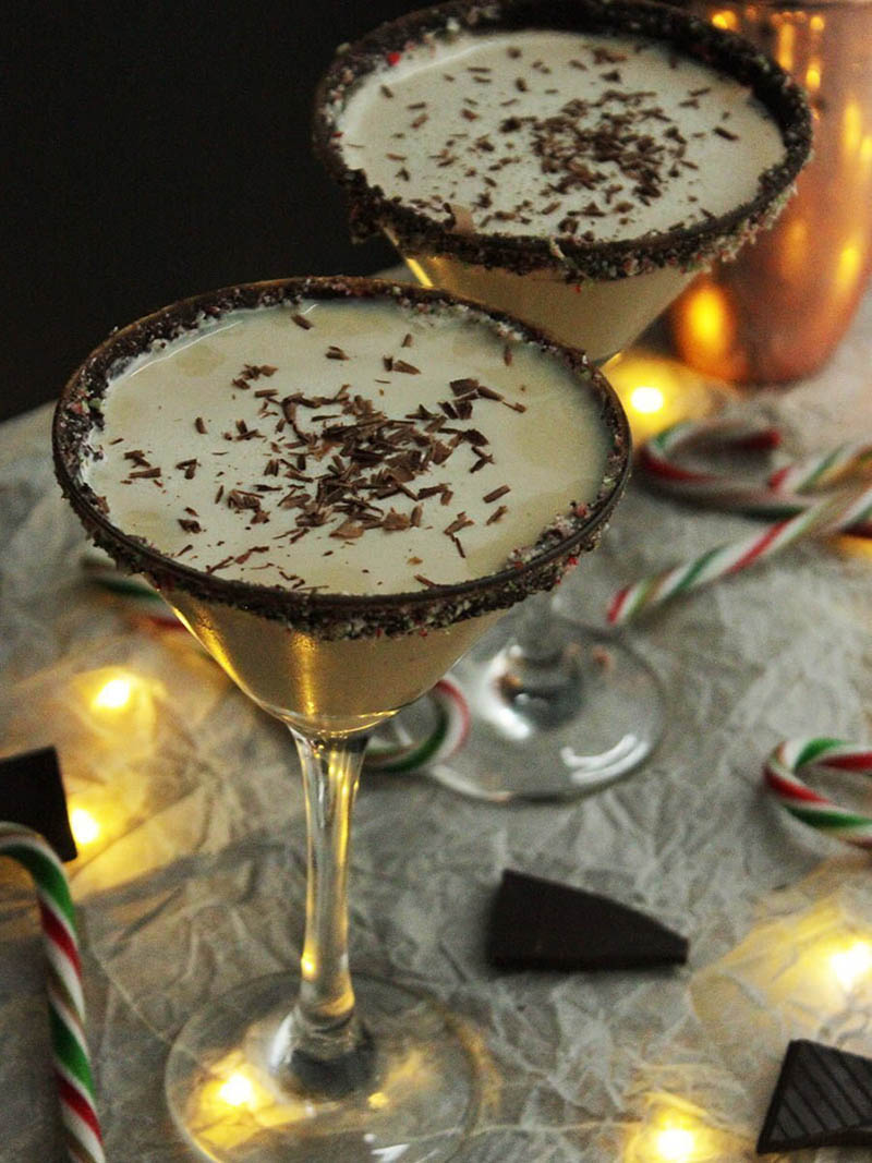 Bailey's Candy Cane Cocktail | Slow the Cook Down