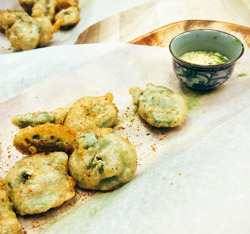 Beer Battered Fiddleheads | Bacon is Magic