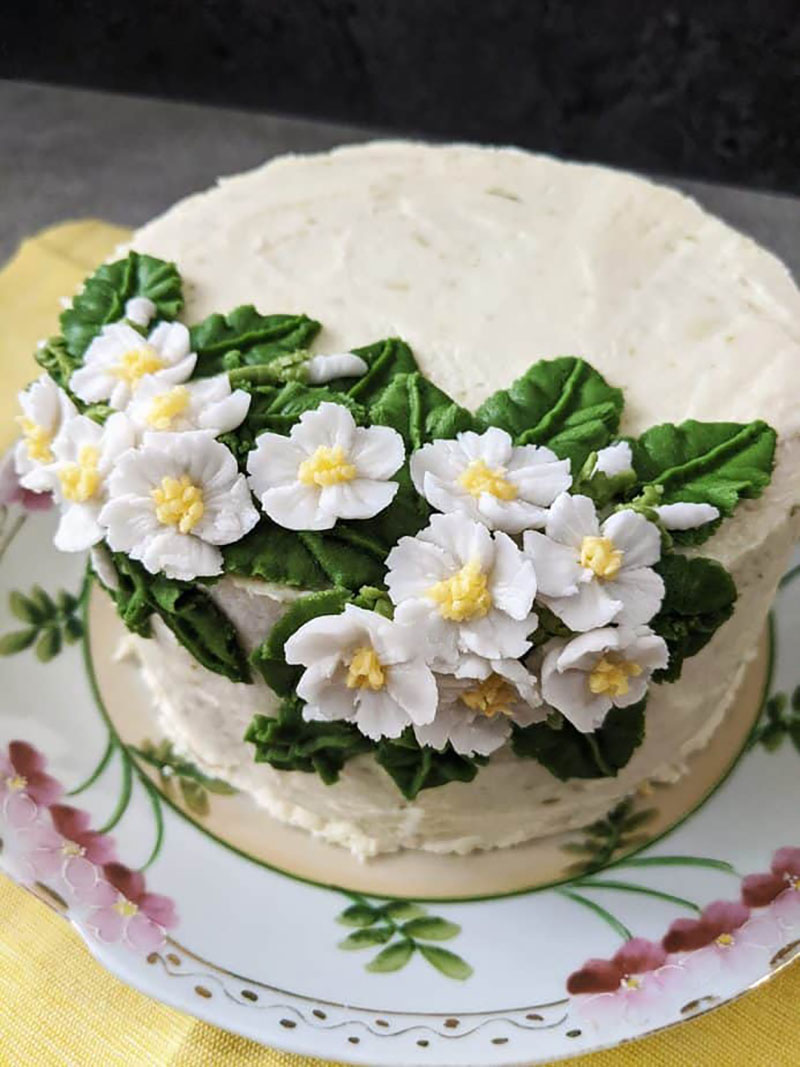 Lemongrass Cake with Key Lime Frosting
