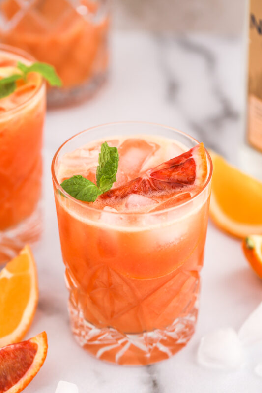 Citrus vodka crush cocktail