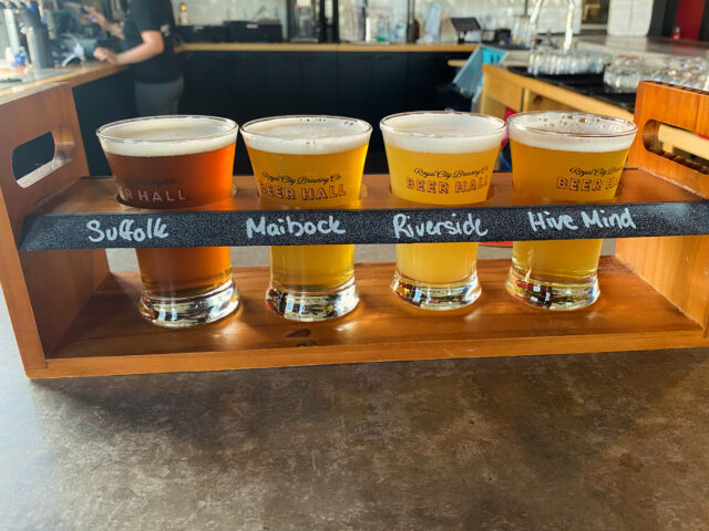 4 glasses for beer.